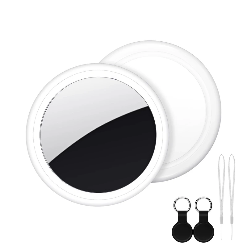 HomLxcIar Tracker Tag 2 Pack - Apple MFi Find My, Waterproof, 365-Day Battery