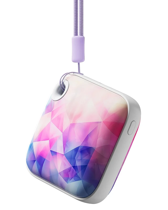 Gaiatop Rechargeable Hand Warmers, 4000mAh Double-Sided Hot Hands with 3 Heat Settings, Light and Strap, Cute Portable Pocket Electric Heater, Stocking Stuffers Reusable Outdoor Gifts for Women Men