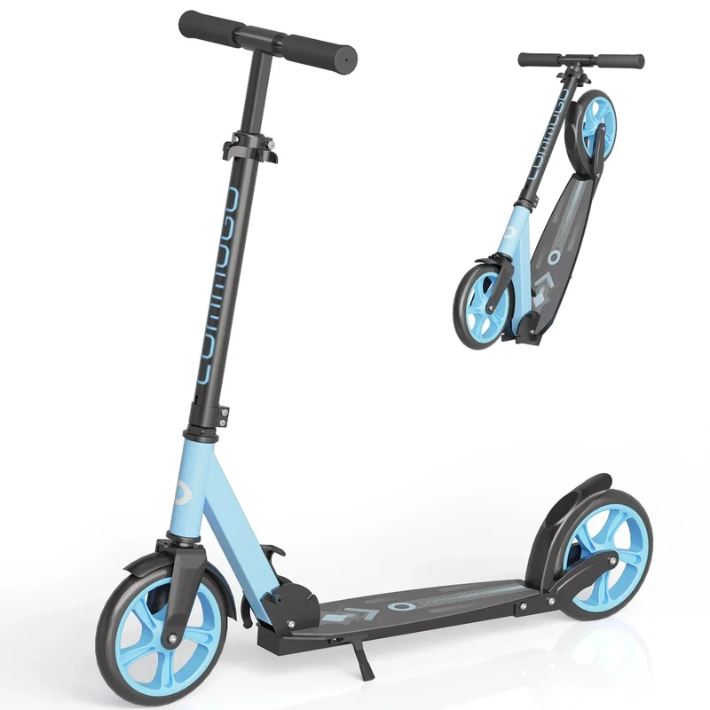 Kick Scooter for Kids 5-12, Teens, Adults, CPSC Certified Foldable Lightweight Sport Scooter with 8 Inch Wheels, Max Load 240 LBS, Gift for Childs