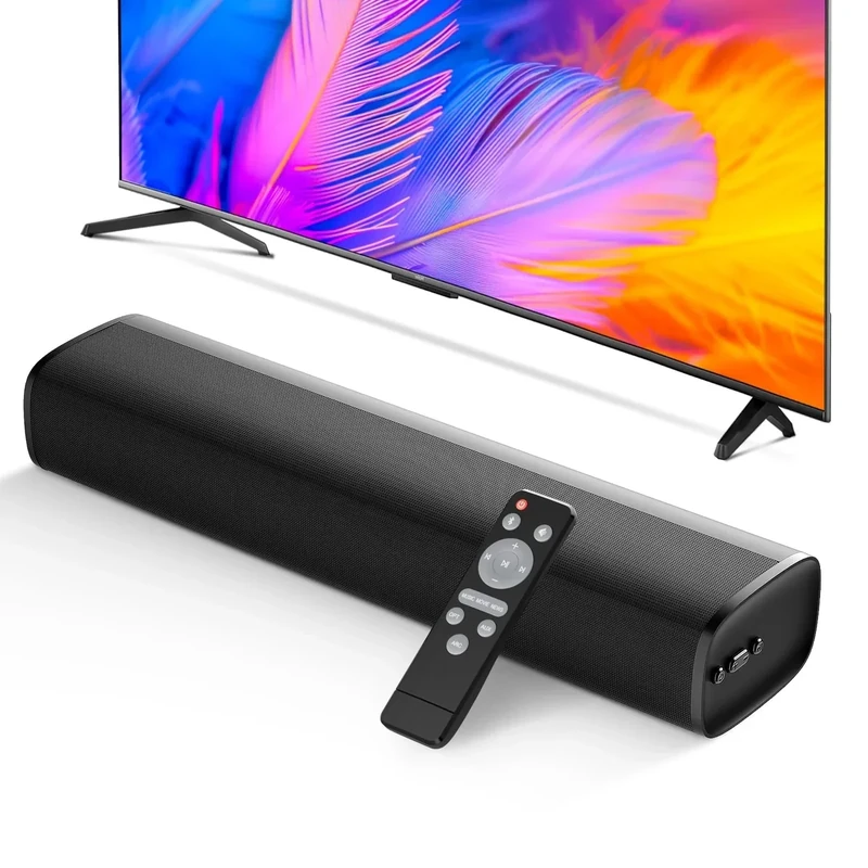 MZEIBO 50W 17" Sound Bar with Bluetooth 5.3, ARC/Optical/AUX