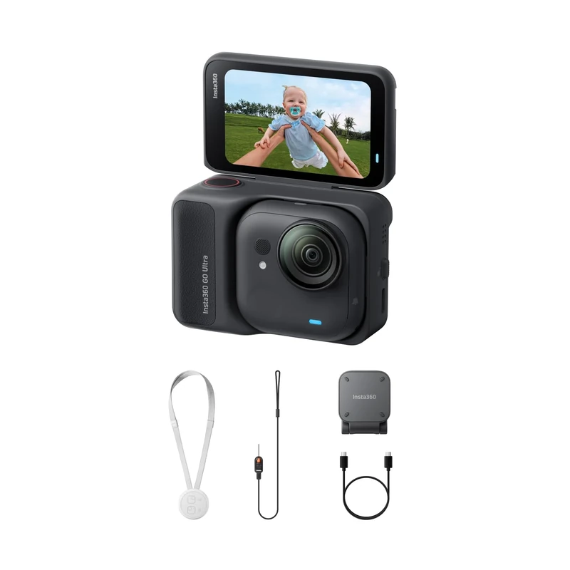 Insta360 GO Ultra Bundle - 4K 60fps, Hands-Free, 200 Min Battery