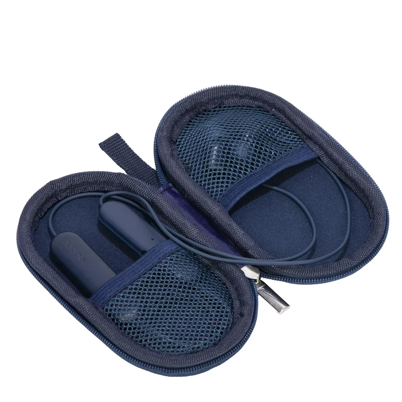 Ginsco Mini Portable Case for Beats Flex & Apple EarPods - Blue