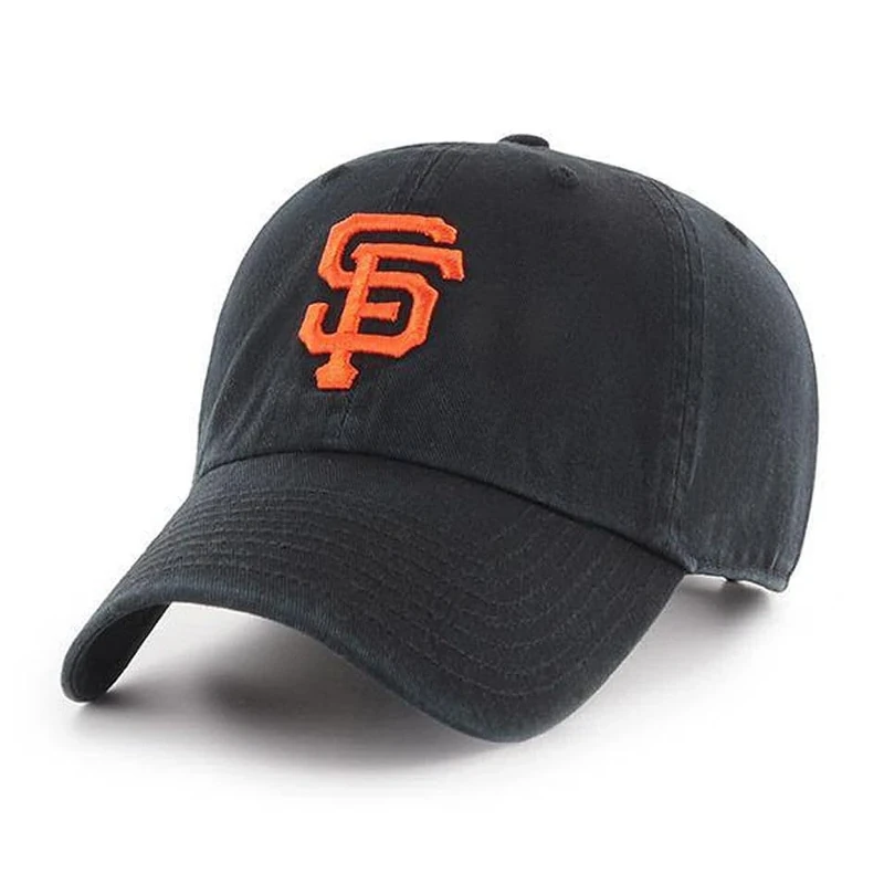47 Fan Favorite San Francisco Giants Black Mass Clean Up Adjustable Cap - MLB, Relaxed Fit, Baseball Dad Hat