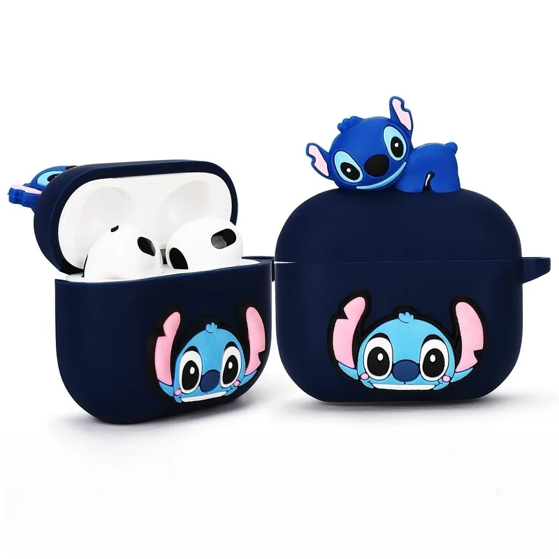JWDWYX Cute Silicone Cartoon AirPods 4 Case - Gift Ready