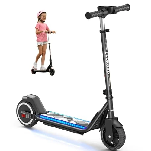 ECOROAD Electric Scooter for Kids, Max 16km/h & 150W, Adjustable Heights, 6.5" Solid Tires, Lightweight Kick Scooter for Boys Girls - Image 1