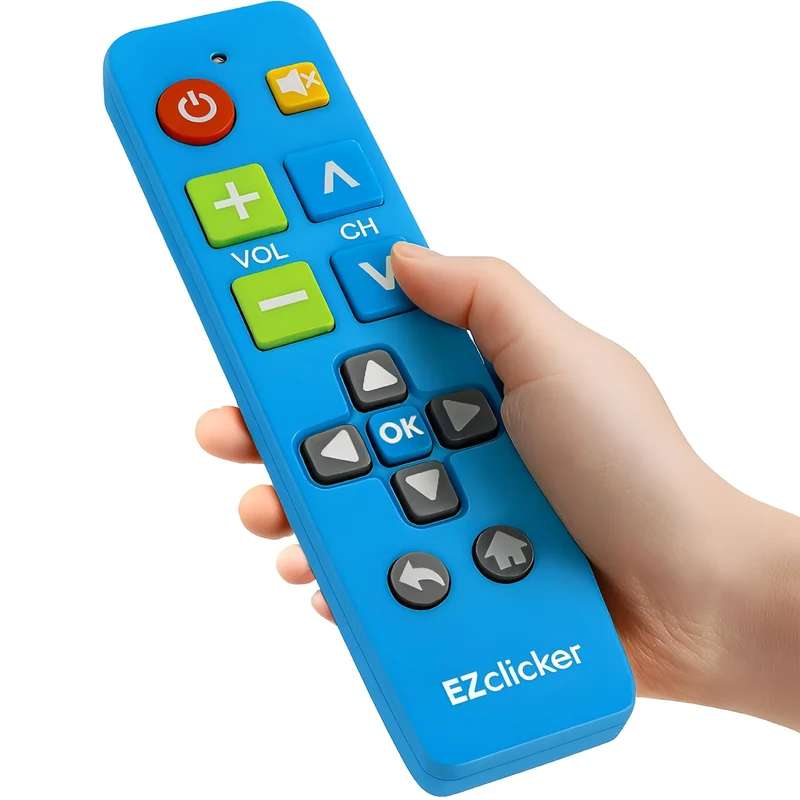 EZClicker Samsung Blue Big Button TV Remote - Simple Replacement
