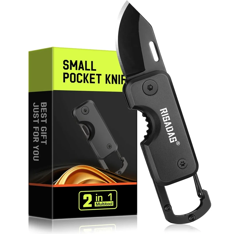 Stocking Stuffers for Men Dad - Christmas Gifts for Men, Grandpa, Papa - Small Pocket Knife, Coolest Stocking Stuffers - Bulk Christmas Birthday Gifts for Son Uncle Brother Husband Who Have Everything