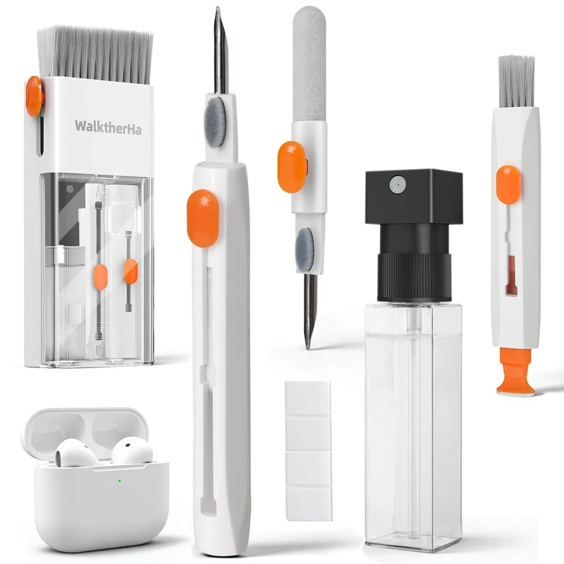 WalktherHa 20-in-1 AirPod Cleaner Kit Pro - Metal Tip, Brush, Spray