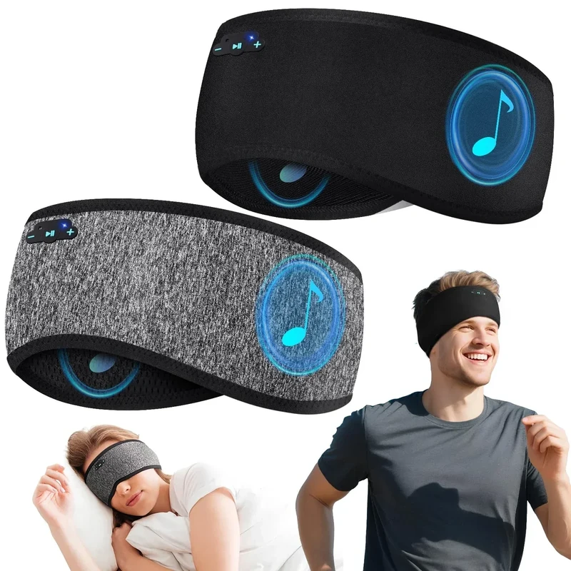 Veeniitosr 2-Pack Bluetooth Sleep Headband - 20hr HD Stereo, Sports