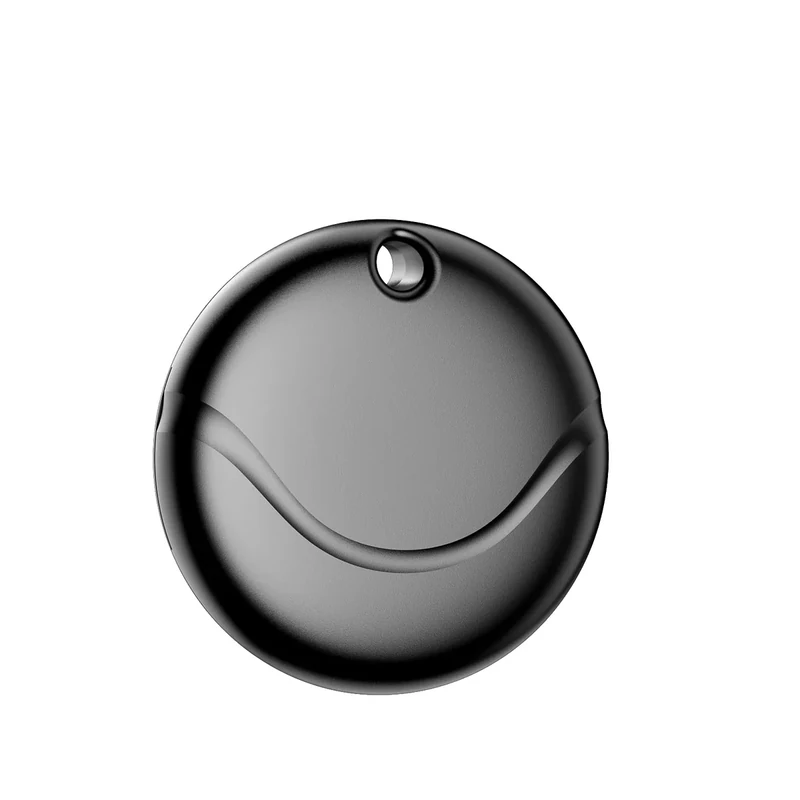 Air Tracker Tags-1 Pack, Bluetooth Tracker Works with Apple Find My (iOS Only), Smart Tag with Lanyard, Item Finder for Luggage, Key, Suitcases, Replaceable Battery, IP67 Waterproof Tracking Tag Black