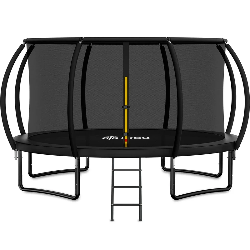 Gigu 16FT Trampoline Outdoor with Enclosure Net, Heavy Duty Yard Trampolines, ASTM Approval Recreational Trampolines for Kids and Adults