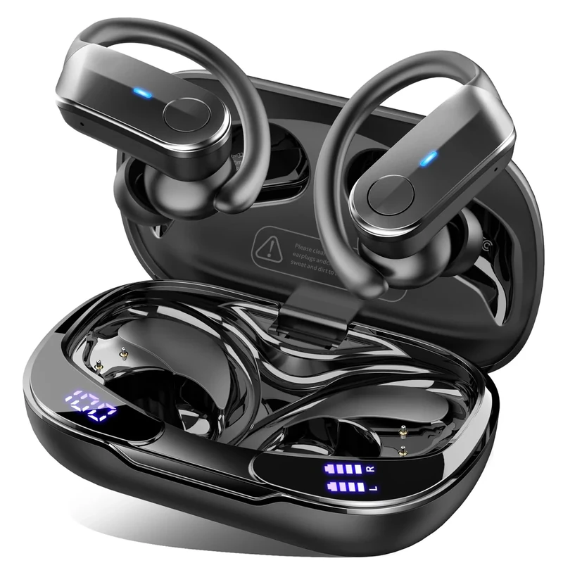 Ordtop Wireless Earbuds - Bluetooth 5.4, IPX8, 70h Playtime, Deep Bass