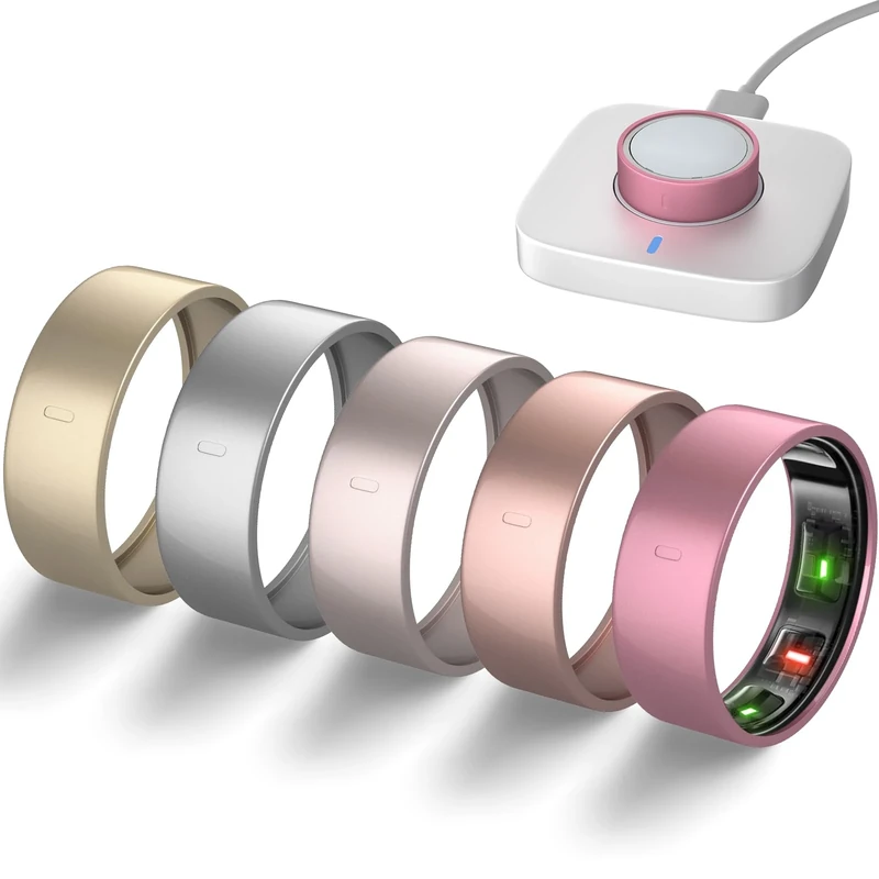 sylacor 5 Pack Ring Cover Compatible with Oura Ring Gen 4/Gen 3, Ultra-Thin Scratch-Resistant TPU Oura Ring Protecter Case Accessories for Women Men Gym (SL+RG+RP+CG+LRG, Size 11)