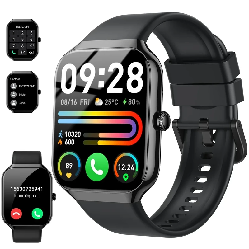 Motast 2025 Smartwatch - 1.96" HD, Bluetooth Call, 110+ Sports, IP68