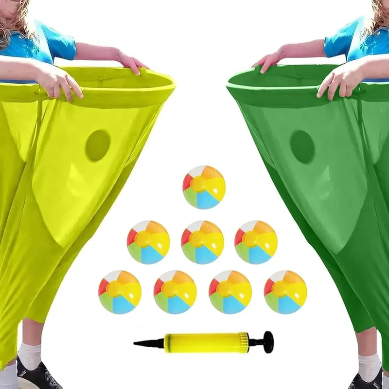 Granny Pants Yard Game, Granny Pants Outdoor Party Game Granny Pants Outdoor Game with Bouncy Balls and Pump Fun Family Reunion & Adult Yard Games for Groups
