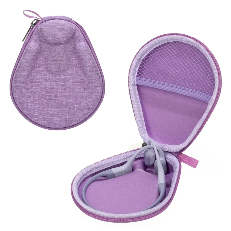 Ginsco Purple Bone Conduction Headphone Case - Fits SHOKZ OpenRun Pro 2