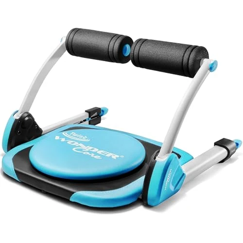 (Official) Wonder Core Smart Lower Back Twist, Abdominal Roller, Ab Roller, Assist Function, Sit Up Bench, Ab Exercise, Diet Equipment, Fitness Equipment, For Exercise (Blue)