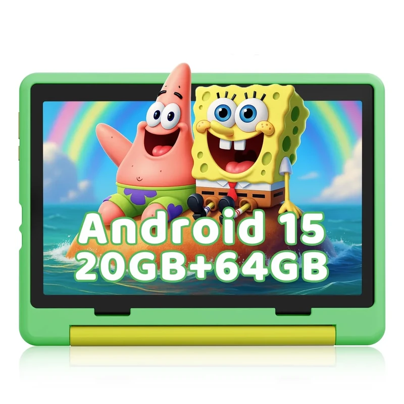 Gleeso Kids Tablet - 10.1" HD, 20GB RAM, 64GB +1TB, Parental Control