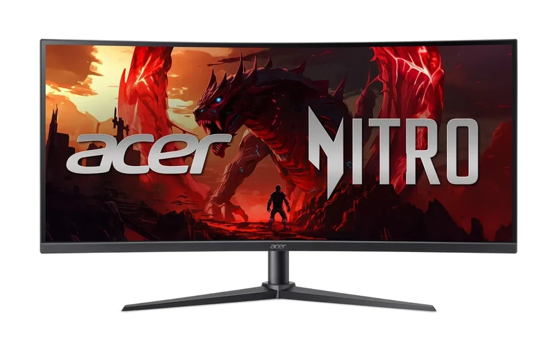acer Nitro 34” Gaming Monitor | QHD 3440 x 1440 | 1500R 21:9 Curved | AMD FreeSync Premium | 200Hz Refresh Rate | 1ms (VRB) | sRGB 99% | 1 x Display Port 1.4 & 2 x HDMI 2.1 Ports | XZ340CUR X0bmiiphx