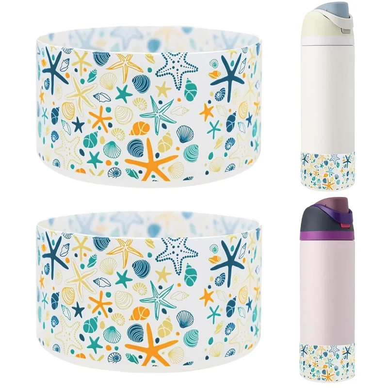 HEYSKAY 2PCS Silicone Boot for Owala Flask Water Bottle 40oz Anti-Slip Protective Sleeve for Owala Twist,FreeSip and Flip Stainless Steel Water Bottle BPA-Free Boot Bottom Base