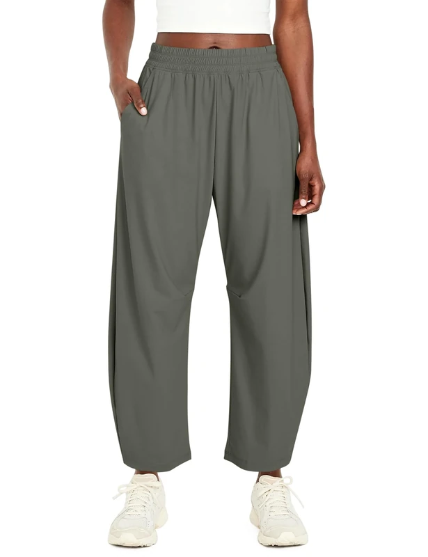 Ugerlov Women's Barrel Ankle Pants - Quick Dry Hiking Trousers Grey XL