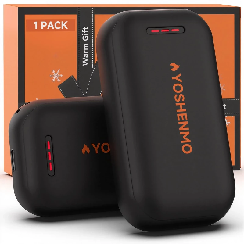 Hand Warmers Rechargeable, Electric Hand Warmer Reusable, AI Smart Chips 20Hrs Long Safe Heat,Gifts for Christmas Outdoor/Indoor/Golf/Camping/Hunting/Pain Relief (1 Pack)