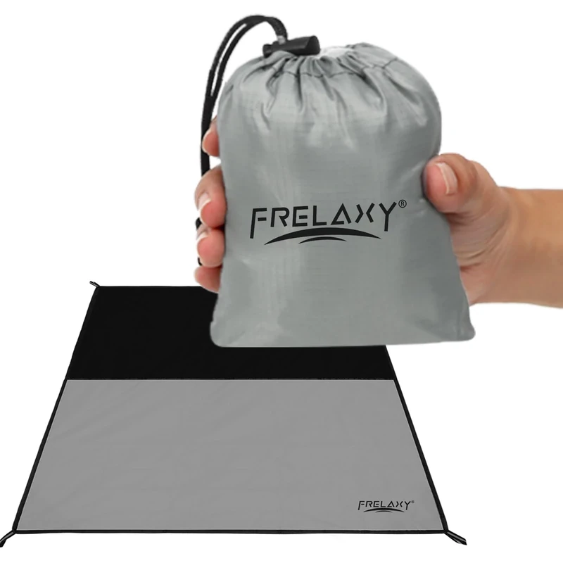 Frelaxy Pocket Picnic Blanket, Waterproof Sandproof Beach Mat, Compact Camping Tarp for Festivals, Hiking, Travel, Outdoor Recreation