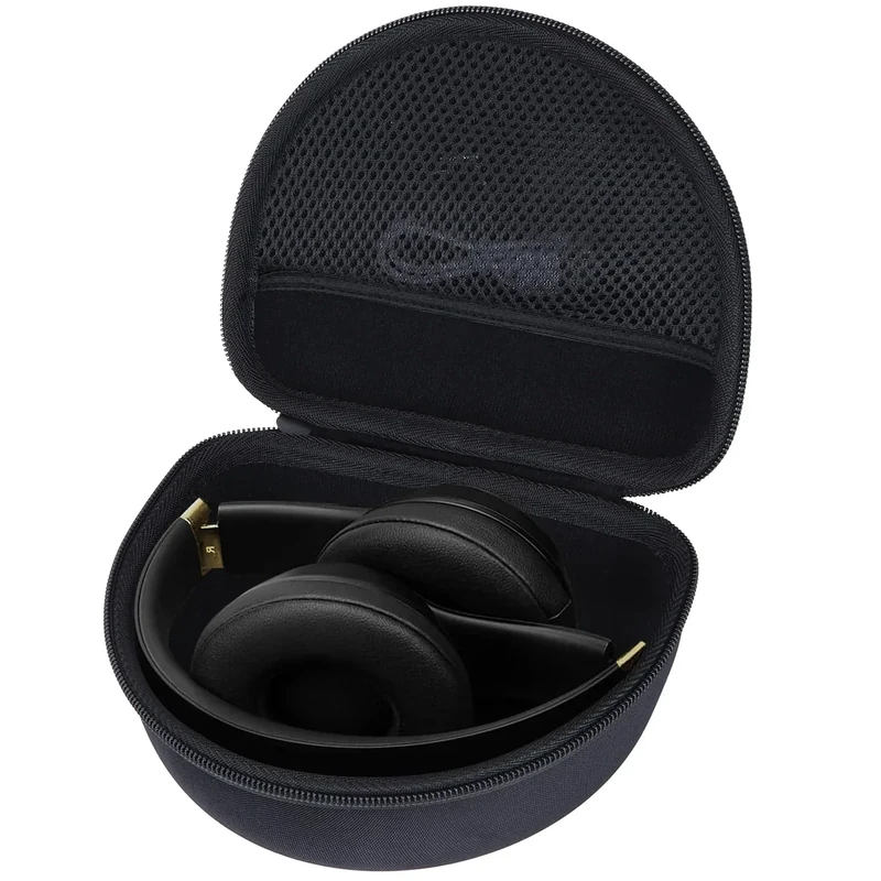 RIYADAone Hard Case Replacement for Beats Solo 4, Studio Pro, Solo3, Studio3, Solo2, Solo Pro Wireless Bluetooth On-Ear Headphones (Black Case)