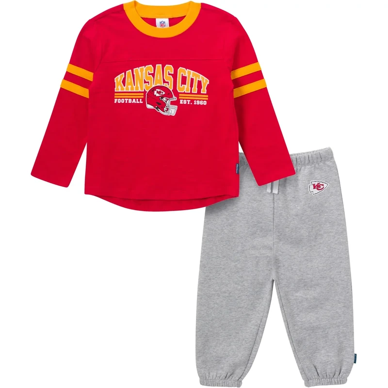 Gerber Geber Unisex Baby NFL Team Shirt and Sweatpants Set, Chiefs, 4T
