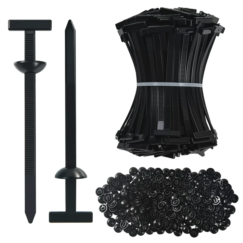 SiluFlorid 50Pcs Nylon Universal Cable Tie Buckle - New Multifunctional Grip Auto Zip Ties Buckle With Pin & Button Design For Repairing Car Fenders Trunks Bumpers Automotive Replacement Screw Fixing