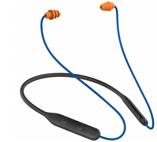 Bluetooth 6.0 Earplug Headphones with 40H Playtime & OSHA Compliant 29dB Noise Reduction Hearing Protection, Rechargeable Wireless Neckband Earbuds w/Mic, IPX6 Waterproof for Construction, Workshop