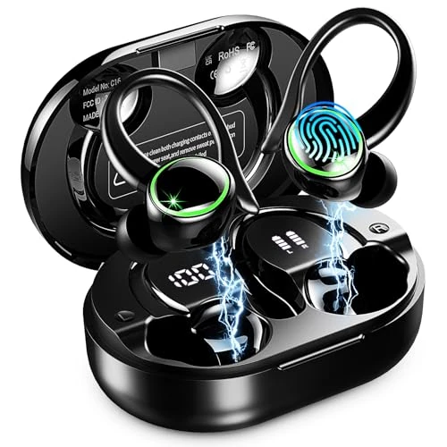 Matast Bluetooth 5.4 Earbuds - 50H Play, ENC Mic, IP7 Waterproof