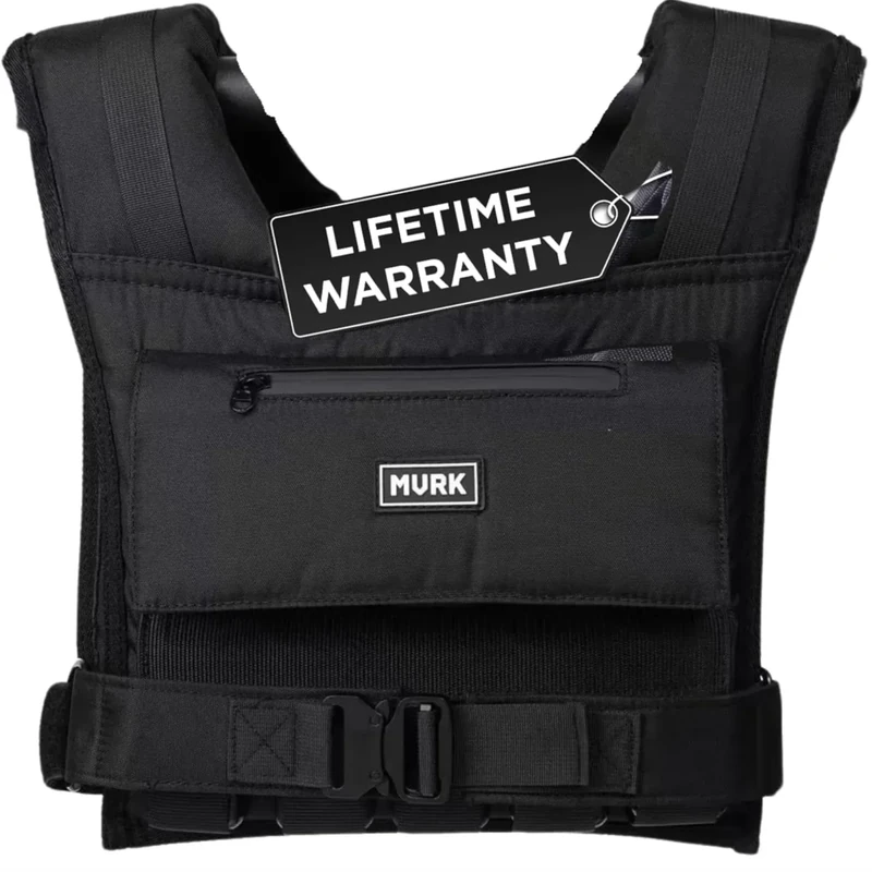 MVRK Weighted Vest Men 80lbs - Weighted Workout Vest With Removable Iron Weights, Heavy Duty Weighted Exercise Vest For Functional Training & Calisthenics - Weight Vest for Men and Women (80lbs)