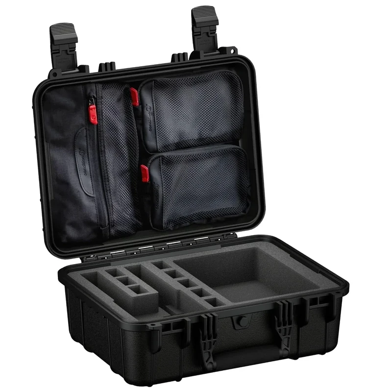 Condition 1 16" 2 Pistol Case, w/Pre-Cut Foam for 8 Mags and Lid Organizer – Waterproof, Lockable, TSA Approved, Stackable, Fits Optics & Lights – Made in USA, Model 179