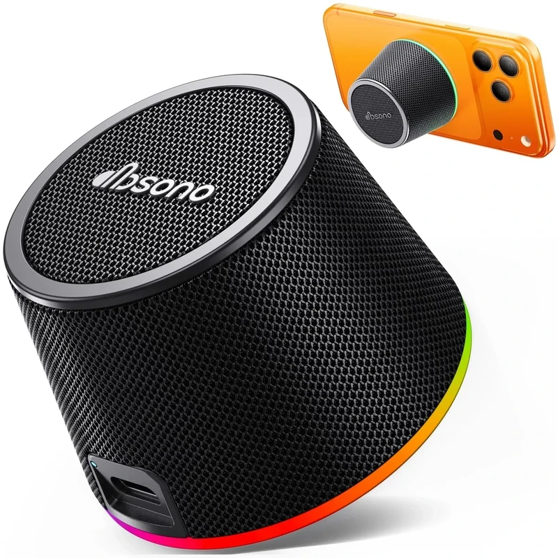 dbsono Portable Bluetooth Speaker with Color Light Phone Stand - Holiday Gift