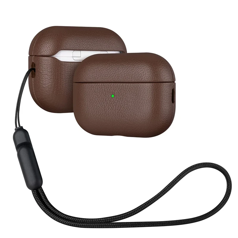 lopie Leather Case for AirPods Pro 3rd Gen - Coffee Goat Leather Cover