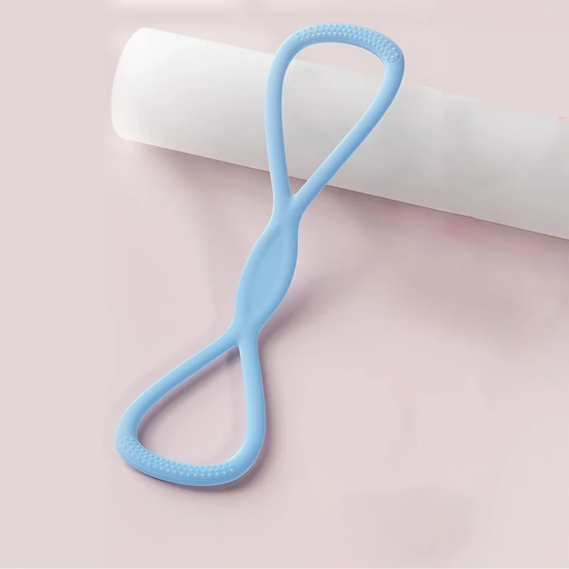 Figure 8 Resistance Band, 2025 New Figure 8 Resistance Bands for Women, Exercise Band with Handles for Working Out, Arm, Back, Fullbody Yoga Pulling Rope, Elastic Stretch Bands（15 LB (Blue)