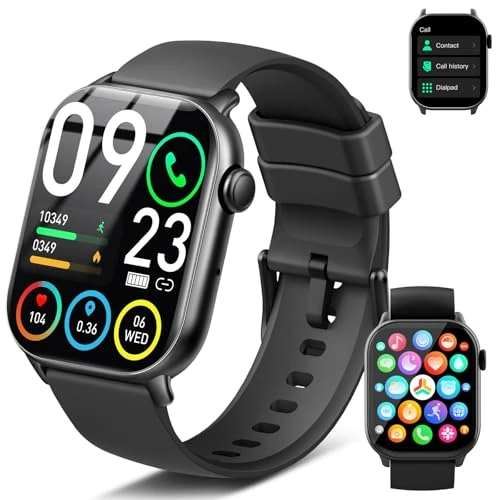 Jugeman 1.95" HD Smartwatch - 250+ Faces, Call, Heart Rate, IP68