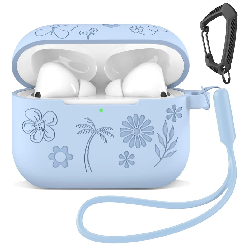 MATEPROX Floral AirPods Pro 3 Case - Keychain, 2mm, Wireless Charge