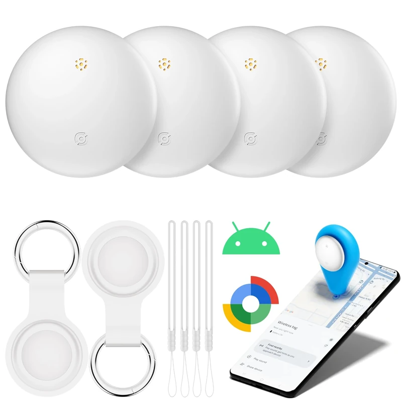 WATSABRO Air Tracker 4-Pack Bluetooth Tag - Google Find Hub