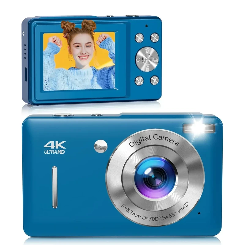 ceye 44MP 1080P FHD Point & Shoot Camera - 16X Zoom, Compact