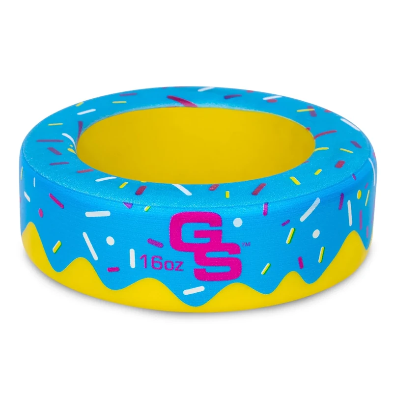 GoSports Baseball and Softball Bat Donut - 16 oz Baseball Drip Bat Weight - Blue