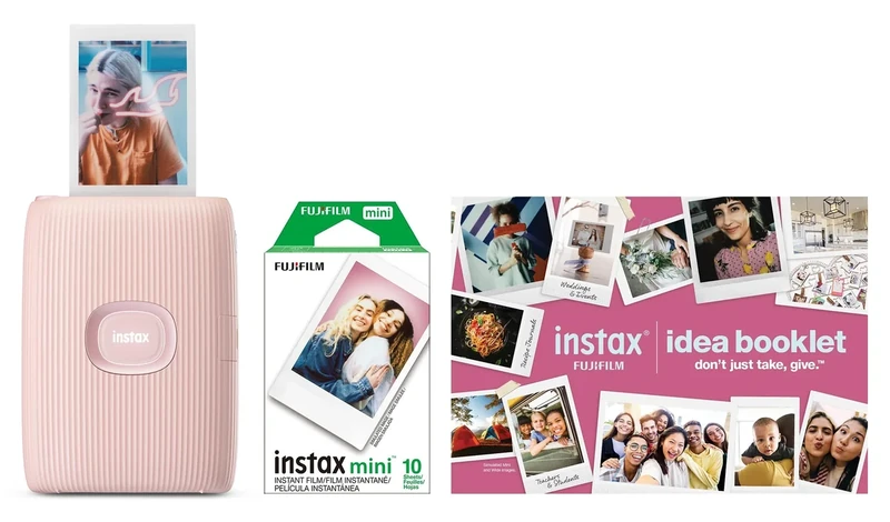 Fujifilm Instax Mini Link 2 Printer - Soft Pink, Bluetooth, 1-10 Film