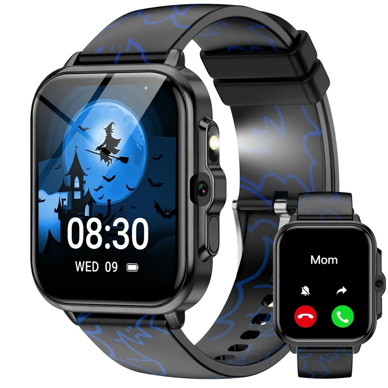 WZWNEER Smart Watch for Boys 5-12 - AI Voice Face, Camera