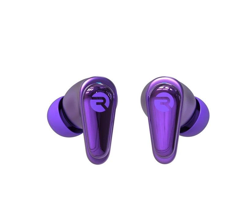Raycon Pro Earbuds Wireless Bluetooth + 6 Microphones with Hybrid Active Noise Canceling, Sweat & Water-Resistant Earphones, Premium Wireless Ear Buds Bluetooth 40 Hours Playtime (Purple)