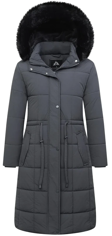 GOLDLADIES Women's Winter Coat Long Waterproof Parka - Warm Snow Jacket for Women, Windproof Winter Jacket with Hood, Heavy Duty Cold Weather Outerwear