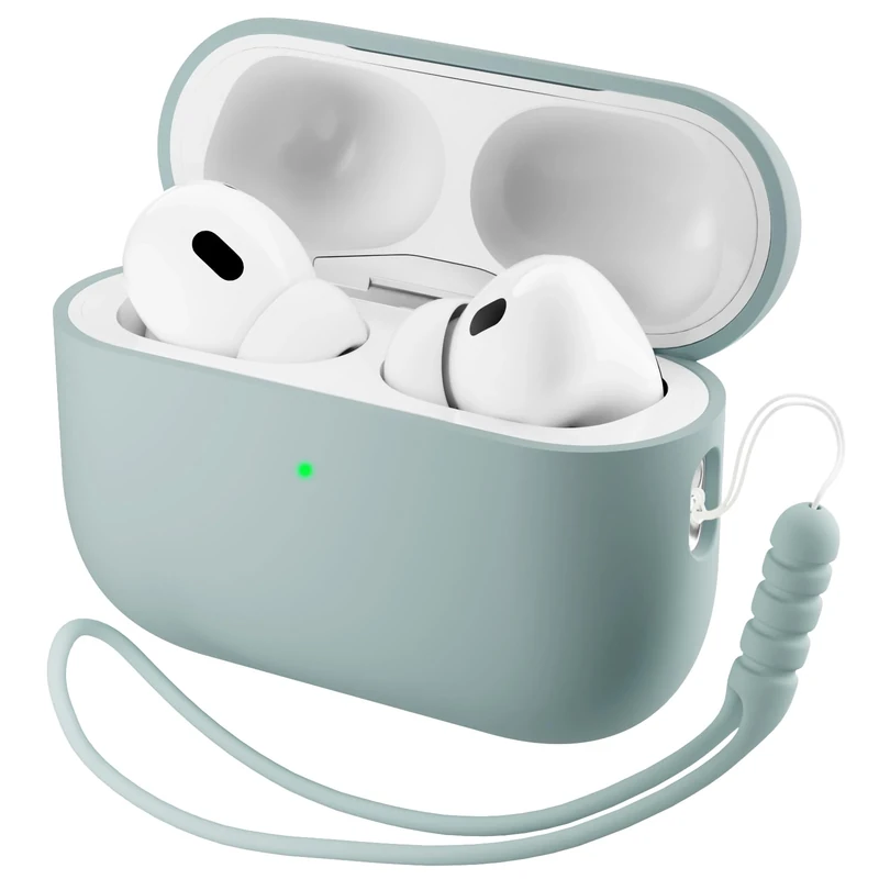 ORNARTO AirPods Pro 3 Case 2025 - Hybrid Silicone Mint Green Cover