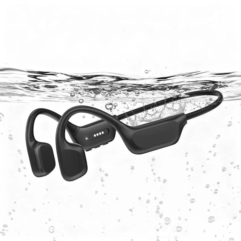 ZOVIMAX Bone Conduction Headphones - IPX8, 32GB MP3, 12h Play