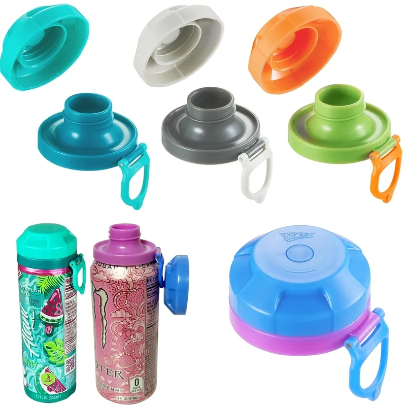 4 Pack Magnetic Soda Can Lids – Reusable Airtight Can Covers, BPA-Free, Easy to Use, Keep Drinks Fresh & Bug/Dust Free, Fits Standard Cans, Great for BBQ, Beach & Party.