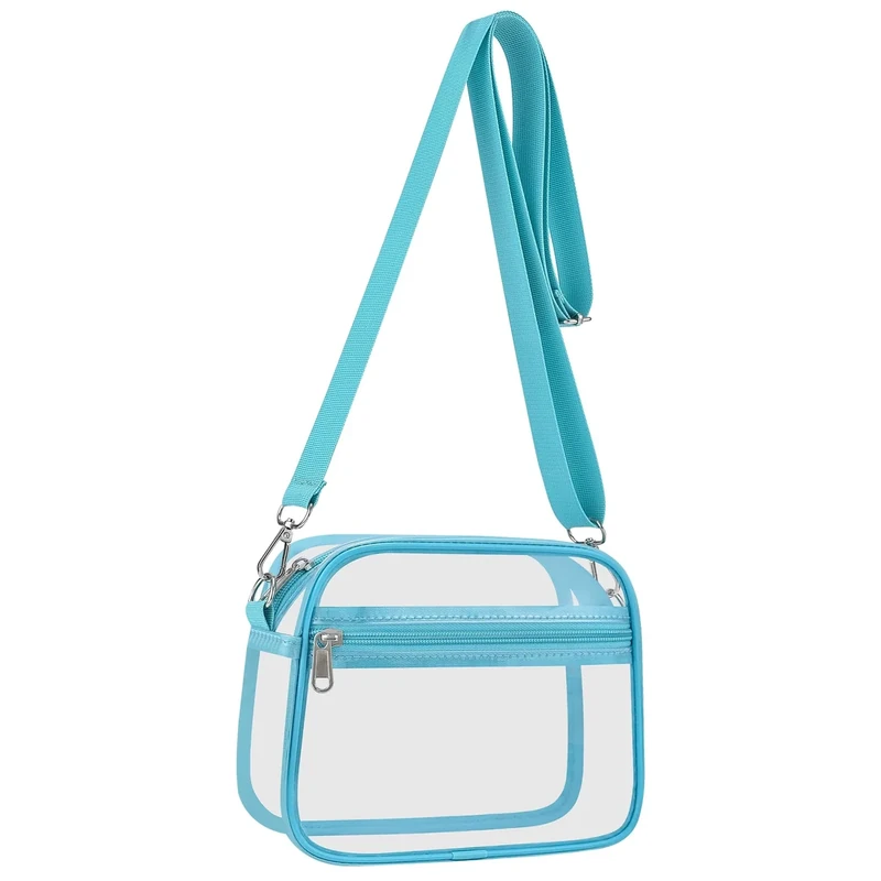 Clear Bag for Stadium Events Clear Sports Fan Handbags Purses with Adjustbale Strap for Concerts Festivals Game Day